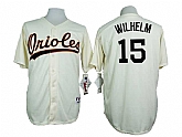 Baltimore Orioles #15 Hoyt Wilhelm Mitchell And Ness Cream 1954 Turn Back The Clock Stitched Jersey JiaSu,baseball caps,new era cap wholesale,wholesale hats